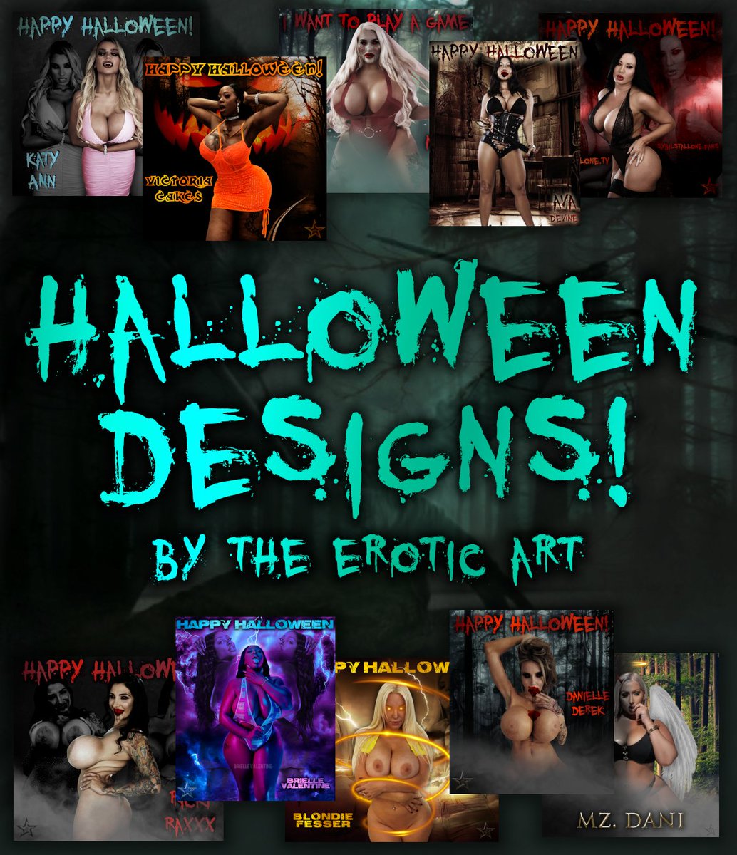 Get your own original Halloween Design! 🎃✨ Contact: DM or e-mail (theeroticart@gmail.com) @vickycakesclub @mzdaniii @AmberDollxo @blondie_oficial @alleyezonbrie @Katy_Ann_XO @SybilStalloneTV @daniellederekxo @RealRickiRaxxx @1avadevine Retweets appreciated 🙏