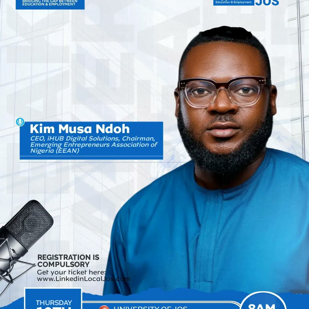 LinkedinJosTown's tweet photo. We will have these amazing professionals talk to us about the importance of tech and digital skills in bridging the gap between education and employment.
Tickets @LinkedInLocalJos.com
#Jos #LinkedInLocalJos #Linkedinlocalevents #linkedinlocal #networking #linkedinlocalvirtual https://t.co/ZD2qMKbkbp