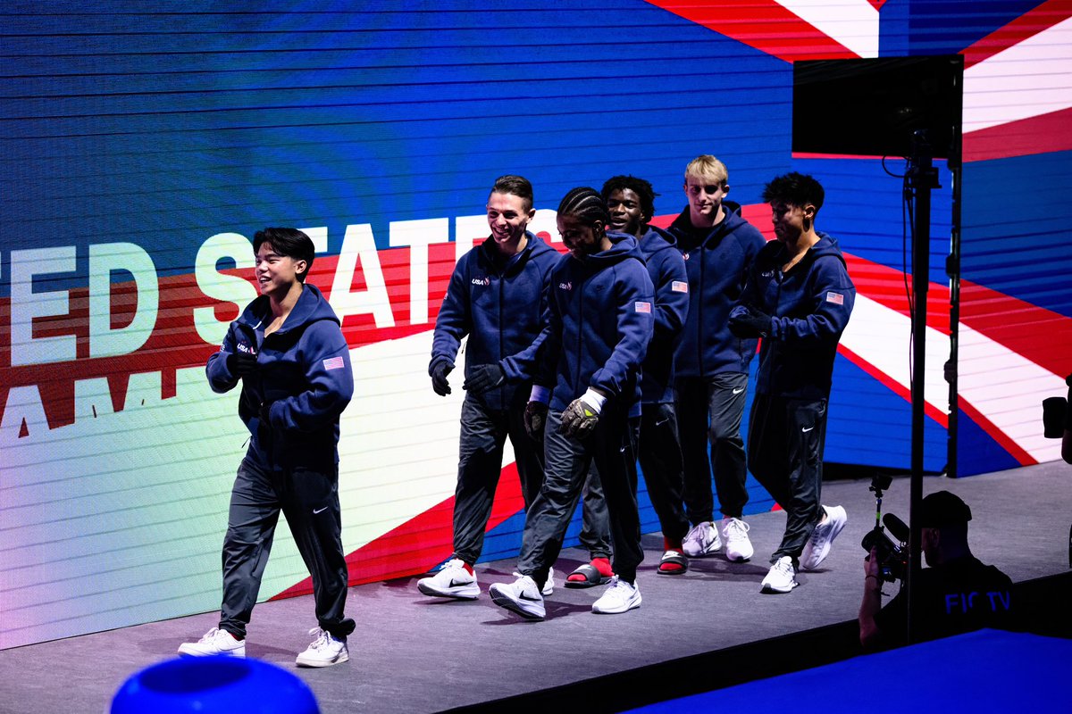 USAGym's tweet photo. Every single member of this Men’s World Championship Team is a current or recently graduated member of a college program in the US!

Men’s collegiate gymnastics matters! https://t.co/QNPErcSLEk