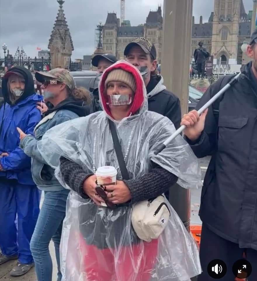 milly72810023's tweet photo. The word Numpty comes to mind here! These people are kidding right!??? They haven't stopped talking since this whole thing began. I think they are confused between we heard you but don't agree with you and someone who actually has been silenced. Some more Indigenous appropriation https://t.co/kHSSjsSRGw