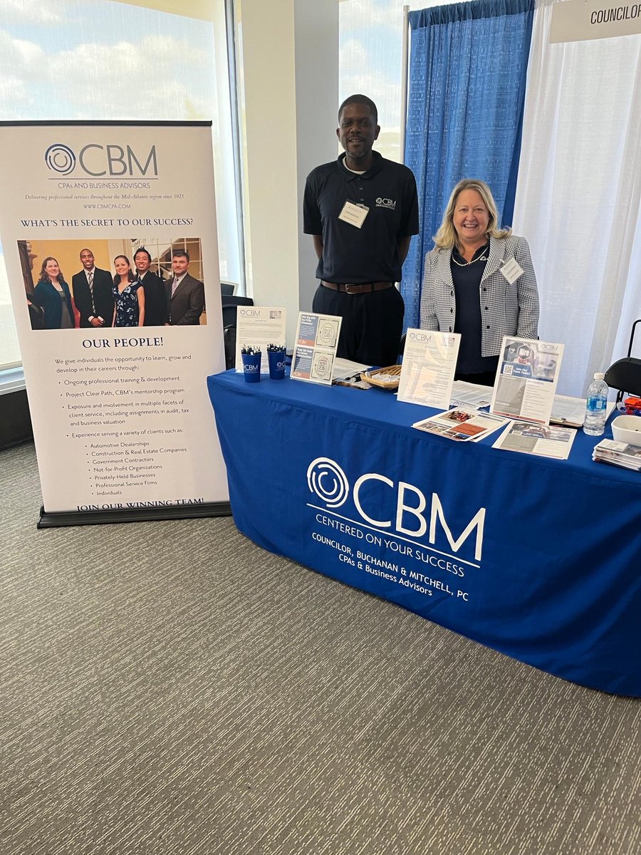 🙌 A big thank you to Julia Lafferty and Ron Murdock for representing Councilor, Buchanan &amp; Mitchell at Howard University's career fair. We're thrilled to have connected with the next generation of talent. 🌟 #TeamAppreciation