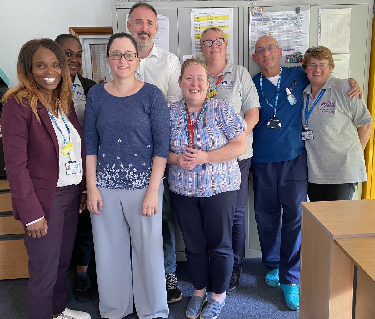 CHS_Chair's tweet photo. Great catch up with @croydonhealth Abena, Liz, Chris, Aisling, Caralyn, Gerry &amp; Rebecca at Lennard Rd. Discussed everything from co-production, Frontrunner, digital and the amazing LIFE community service. https://t.co/tXZXEFMrDF