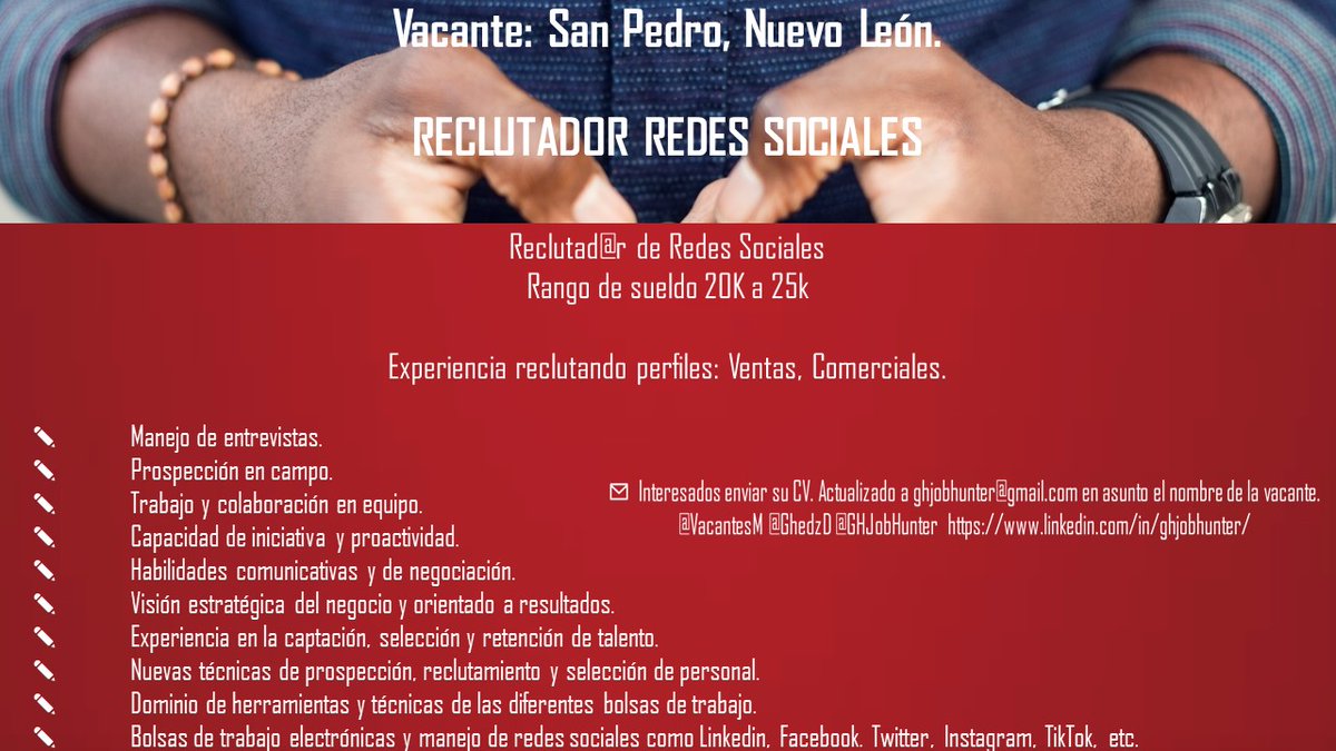 GhedzD's tweet photo. #𝐕𝐚𝐜𝐚𝐧𝐭𝐞 #seguros #empleo #ghjobhunter #monterrey #trabajosihay #vacantesm #comercial #ventas #maquinados #Monterrey #NuevoLeón #NuevoLeon https://t.co/VRh3VfHWEp