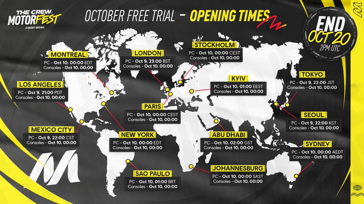 A new free trial is just about to start! Starting tomorrow, enjoy the game  for 5 hours until October 20th!