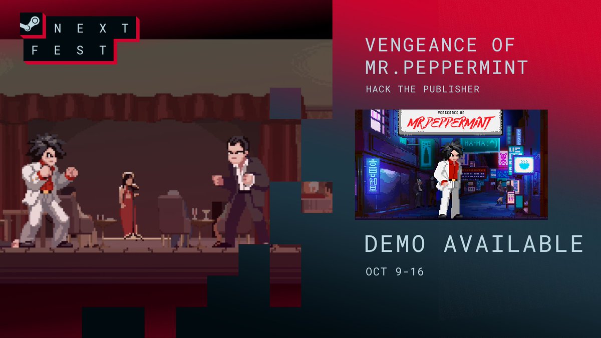 overage-gaming on X: OG plays Vengeance of Mr. Peppermint (Demo)!   Like & Sub! @HackPublisher @freedomgamesgg #VOMP  #beatemup #gore #violent #pixelart #IndieGameTrends #IndieWatch #IndieDev  #GameDev #IndieGameDev #IndieGame