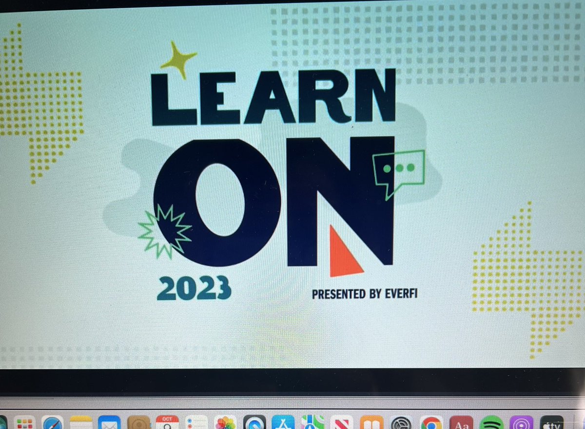 Bamateach1's tweet image. Awesome online conference today! 💙 Inspiration &amp;amp; information from rockstar presenters 🎉  #LearnOn2023 #LearnOn @EVERFIK12 #EVERFI