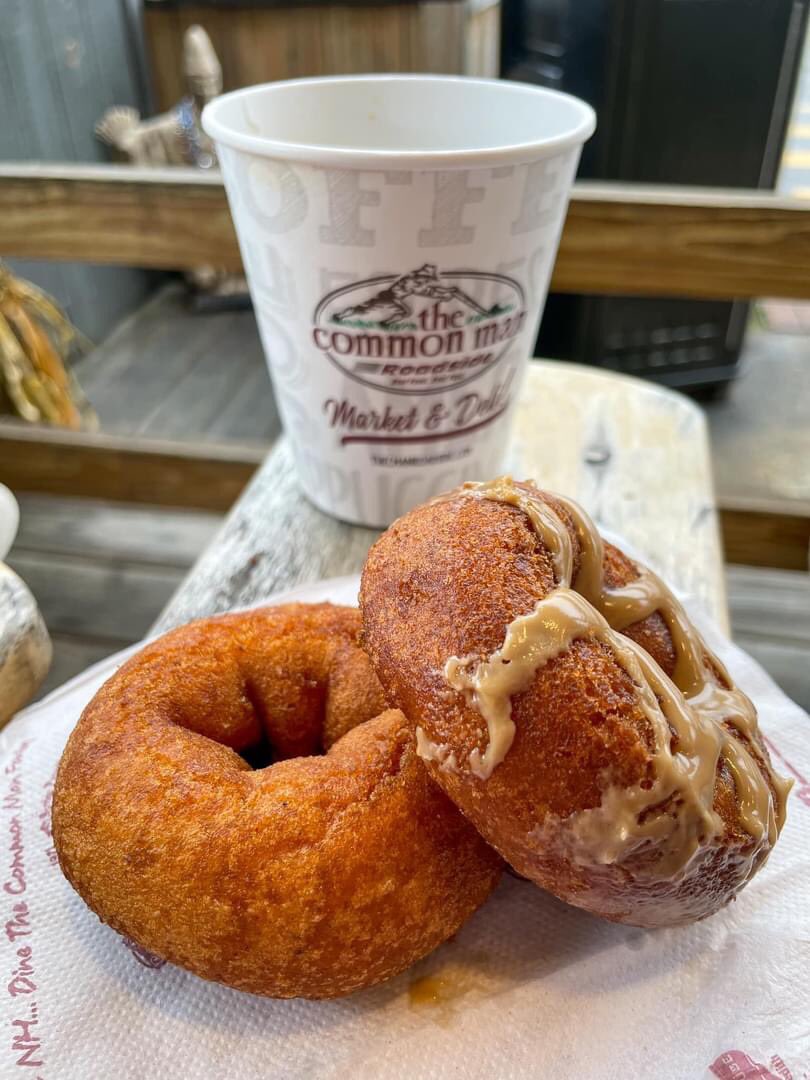 “If you’re into Apple Cider Donuts, the Common Man roadside stand at the 93 north rest area is definitely worth a stop. Light, fluffy texture inside, crispy outside, great taste. Got them while they were hot.” ~ Rick V. on #NewHampshireEats 

@NewEnglandInfo #nh 
#NewHampshire