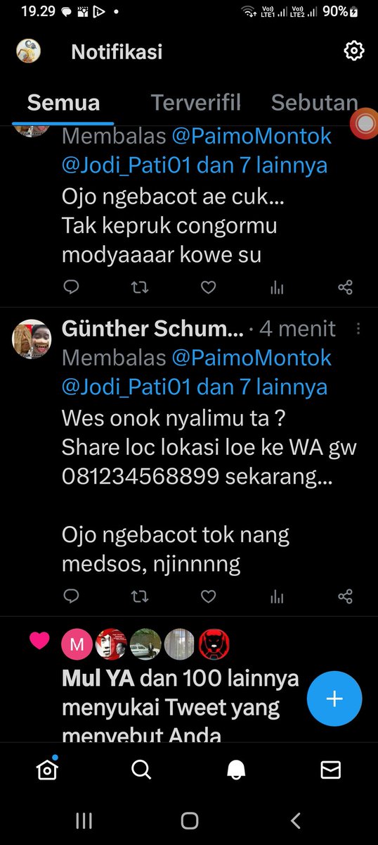 Guntur_Combat's tweet photo. @person_sandora @Petruk_Penipu @bumijo1964 ente klo nti ude dicri same nyang ntuuh pnye no wa jgn lupe mangan wkt pusing2nye msk angin ente kn ckok ude sebar no wa sembrangan
😋😋😗
@person_sandora 🐒🐶🐶🐩🐩🐷 https://t.co/LPeqSG3uV1