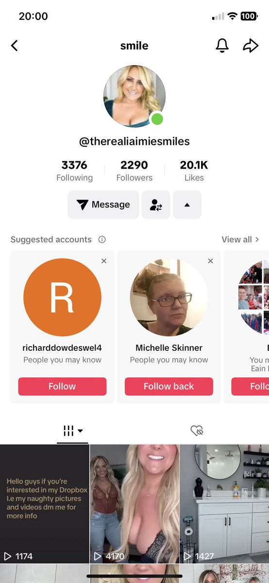 fairylady24's tweet photo. @sexxyjaimie hi, just aheads up, there seems to be a fake TikTok page pretending to be you?  Myself and my hubby are fans so don’t want to have anyone knock you off so to speak! https://t.co/BG5WNDSVc8
