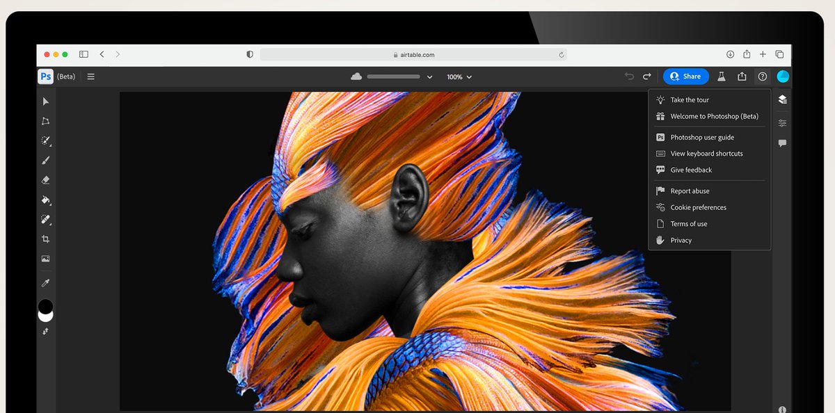 InsurgentePress's tweet image. Adobe lanza la versión web de @Photoshop con herramientas de Inteligencia Artificial generativa como #GenerativeFill.

insurgentepress.com.mx/adobe-lanza-la…