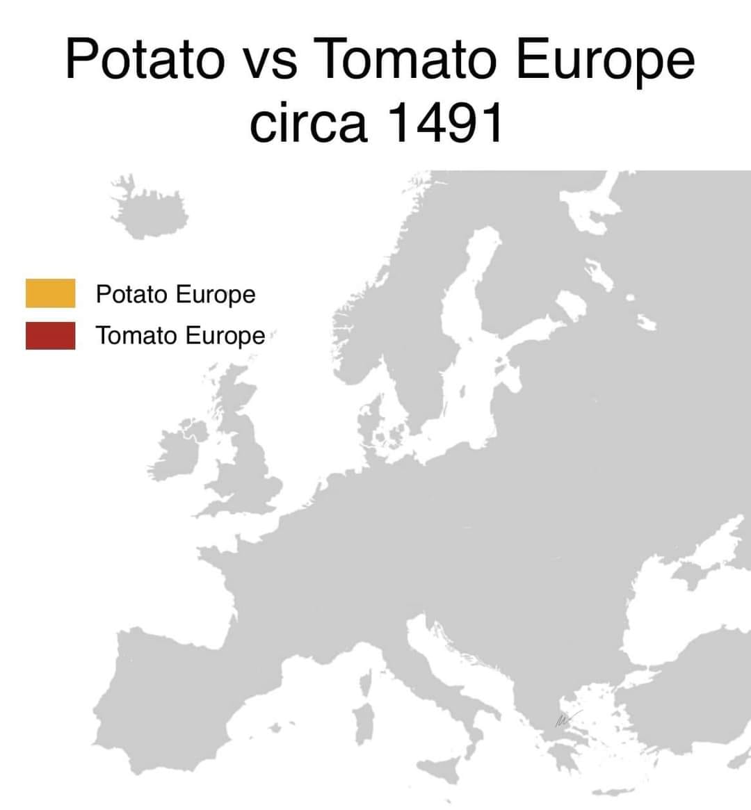 ISASaxonists's tweet photo. Some people think about the Roman Empire but I think about food geography daily. 

Without the Incan Empire we wouldn't have ketchup and fries. Think about that. https://t.co/TzbNme0Xx8