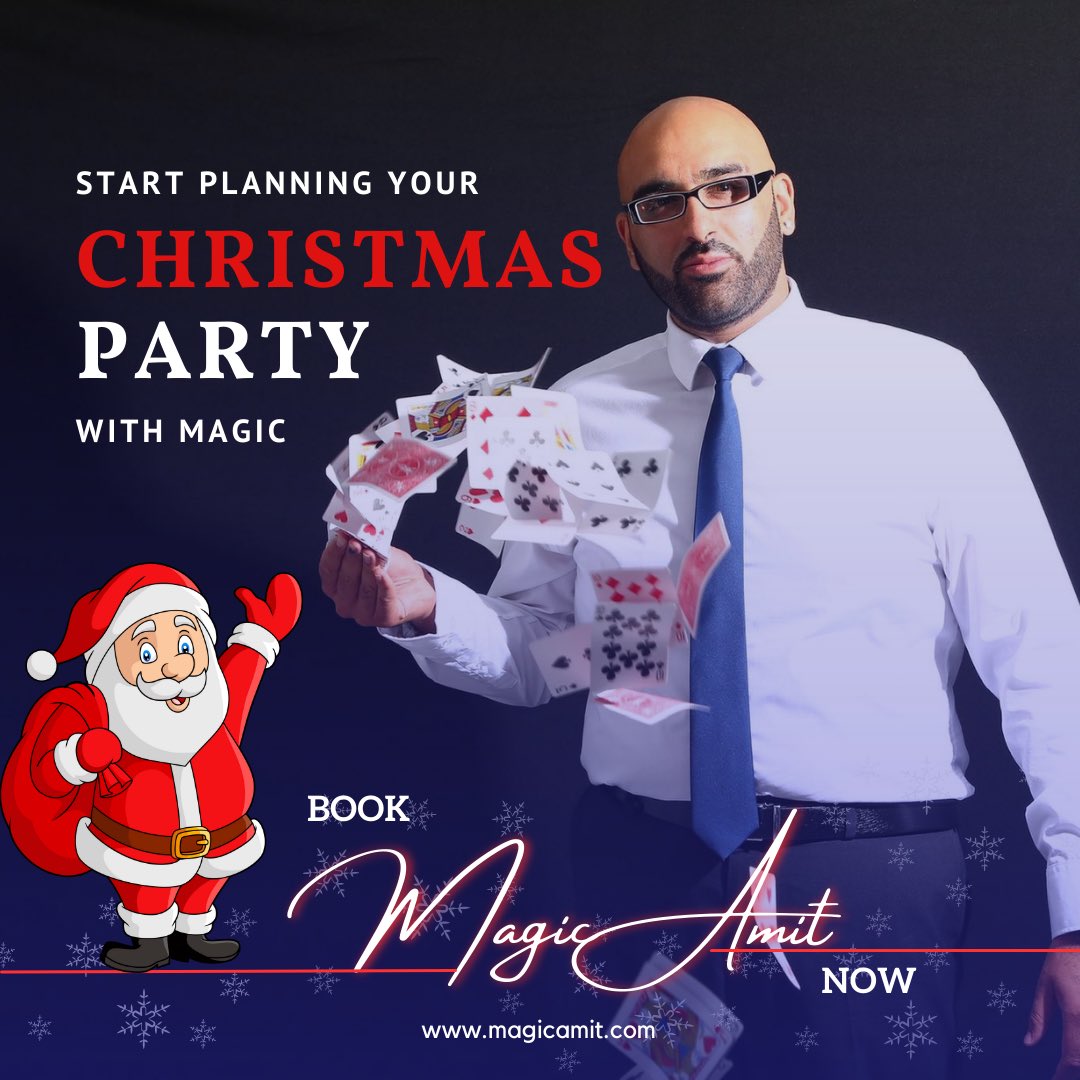 🎉✨ Unwrap the Magic of Christmas 🎁🌟 - Book MagicAmit Now! 🔮✨🎄

Get ready to sleigh your Christmas party with a sprinkle of enchantment and a dash of wonder! 🎅🤶✨ MagicAmit is your ticket to the most spellbinding holiday celebration ever! 🎩✨