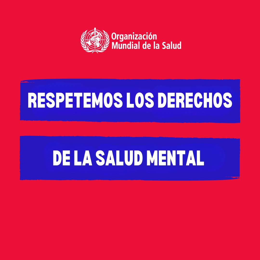 En ocasiones, los retos de la vida hacen que nos sintamos ansiosos, aislados o abrumados.

Cuida tu salud mental con:

Ejercicio físico

Meditación

Alimentación saludable

Sueño adecuado

El 10 de octubre es el #DíaDeLaSaludMental. who.int/es/health-topi… via <a href="/WHO/">World Health Organization (WHO)</a>