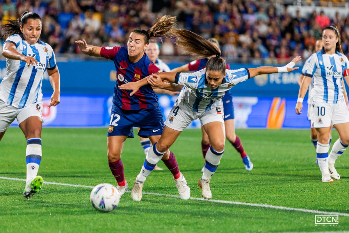 _DeTacon's tweet photo. 💬 El FC Barcelona no da opción a la Real Sociedad
⚽️ Graham Hansen (x2) y Alexia Putellas

📷 @judit_cartiel 
#ligaf #fcbarcelona #realsociedad https://t.co/5FNcjIqRwR