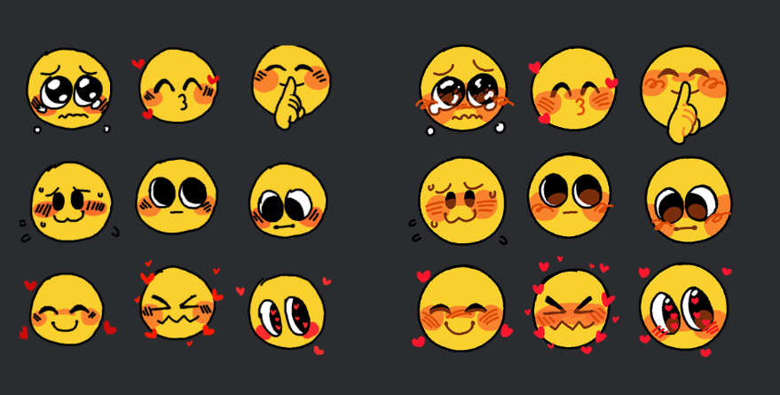 mothcharm's tweet photo. Happy three years to the original batch of nice emojis❣️

I've remastered all of them in the new style. Thank you for the support, I hope I can continue contributing to the community! The high res bundle is below ♥ https://t.co/SZsucmulqx