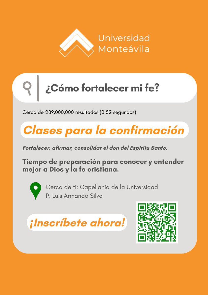 Ya están abiertas las inscripciones para la catequesis del sacramento de la Confirmación