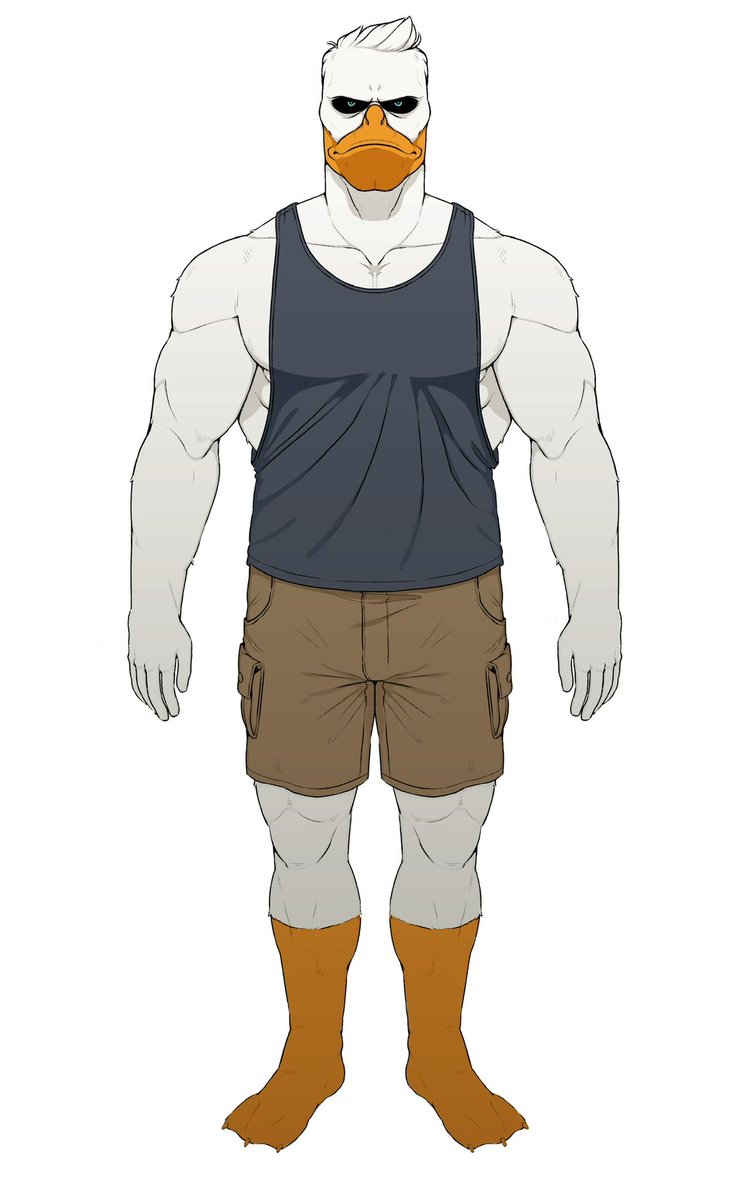 GrumpyGooseG's tweet photo. @LeoSaurusR3x I’d be excited for a vtuber or vrchat model of Buff Goose Man. https://t.co/wEz6I0ZrDv