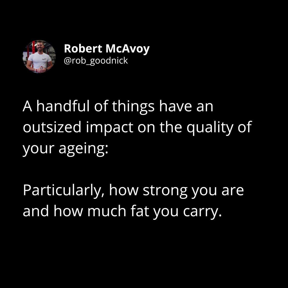 Both of these things can be improved by adopting a simple strength based exercise routine and eating good quality foods (in the right quantities)

They can both be done at home, and require minimal time commitment. Yet the impact it would have on your future life is immeasurable