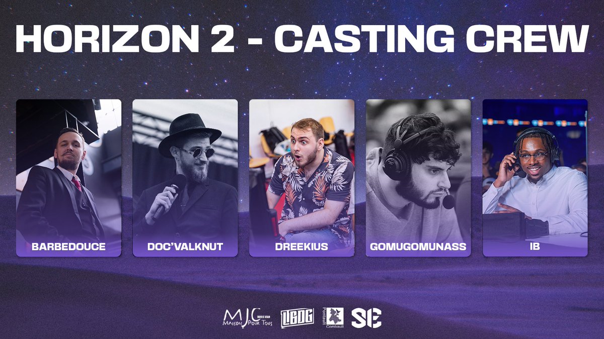 🟣ANNONCE HORIZON 2🟣

Voici les casteurs qui vous accompagnerons tout au long de l'horizon !

<a href="/BarbeDouce_cast/">BarbeDouce</a> <a href="/doc_valknut/">Døc'Valknut</a> <a href="/DreekLargonien/">Dreekius</a> @GomuGomuNass <a href="/Chez_ib/">BMS | ib</a>