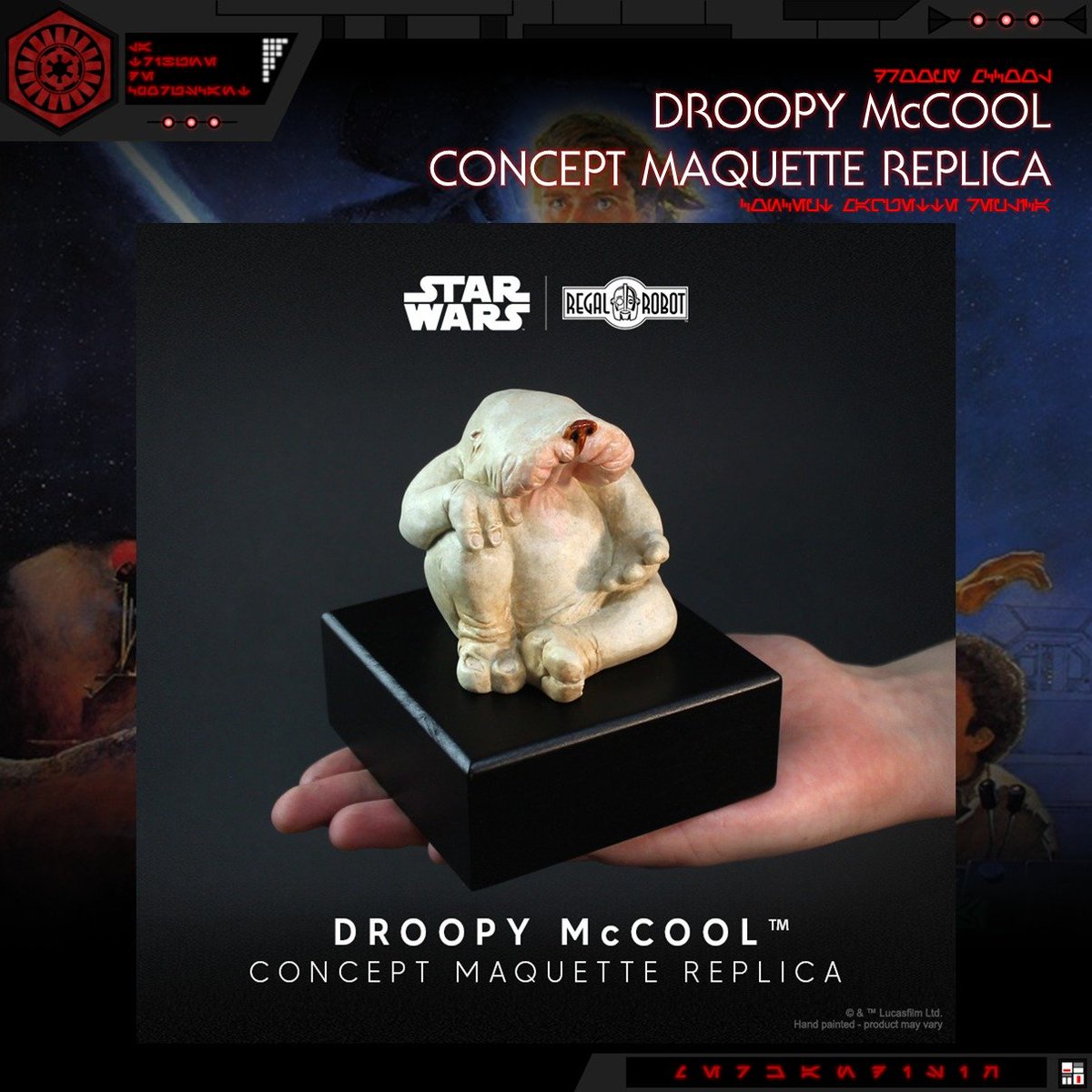 LTCoruscant's tweet photo. ๐๐๐๐๐ ๐๐๐๐๐
Regal Robot propose une nouvelle statuette basรฉe sur la maquette conceptuelle de Droopy McCool pour le Retour du Jedi, accompagnรฉe d'une plaque signรฉe par l'artiste originale Jeanne Lauren.
#LaTribunedeCoruscant #RegalRobot #DroopyMcCool #LeRetourduJedi https://t.co/hnv4GTQOsD