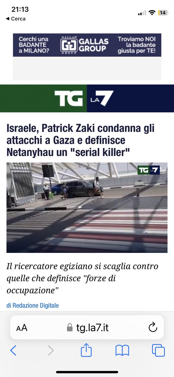 MaxPar55's tweet photo. Sentivamo la mancanza di un idiota in Italia …lui non ci ha delusi ! 
#Zaky #Israele https://t.co/ode4CBkJah