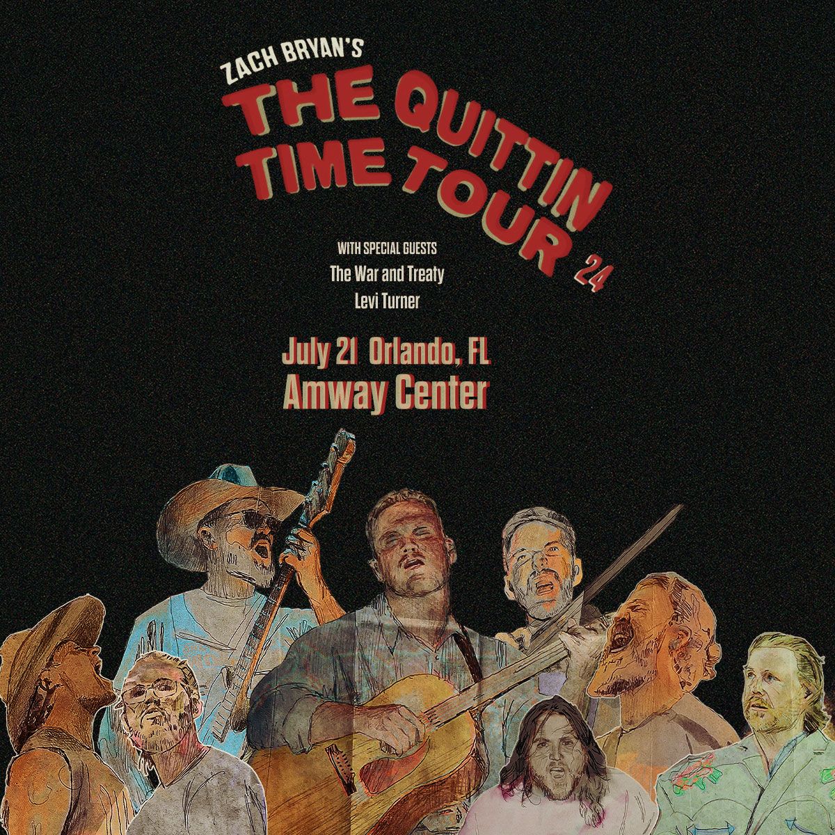 @zachbryanL's The Quittin Time Tour is coming to the @AmwayCenter July 21st! Listen this afternoon to win your way into the show! #ZachBryan #TheQuittinTimeTour