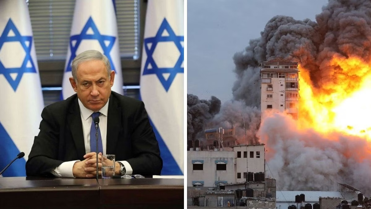 hoje_no's tweet photo. "Se eles querem guerra, terão guerra." Com essas palavras, o Primeiro-Ministro Benjamin Netanyahu anunciou o início de "um ataque massivo nunca visto antes" contra os terroristas palestinos do Hamas.

Netanyahu disse que o Hamas agiu da mesma forma que o Estado Islâmico, citando vídeos de famílias inteiras sendo mortas a sangue-frio.

Alertou para o fato de ainda haver terroristas palestinos armados à solta no sul de Israel, mas garantiu que as forças israelenses de segurança estão atuando "casa a casa" na região, e disse que "os próximos dias serão difíceis", mas garantiu que os terroristas palestinos do Hamas pagarão por cada civil israelense executado.

Netanyahu não sinalizou oficialmente a invasão terrestre da Faixa de Gaza, mas se nos basearmos nas suas palavras de que "estamos apenas começando", provavelmente a invasão será o próximo passo após o término da fase dos ataques aéreos.