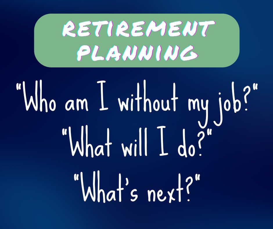 Retirees sometimes undergo a seismic identity shift. Planning for life after work is incomplete if this issue goes unaddressed. Moffatt/Heaven

"Who am I without my job?” 
“What will I do?” 
“What’s next?”

Full study 👉 bit.ly/3F9BsP5