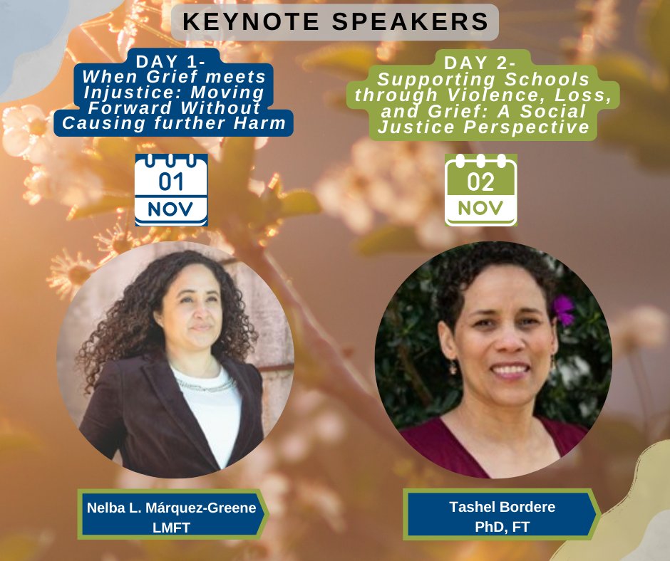 MHTTCNetwork's tweet photo. Just released- the speaker lineup for our 2023 Grief Sensitivity Virtual Learning Institute(#GSVLI)! Who are you most excited to hear from? Haven't heard of our #GSVLI? Learn more and register @ https://t.co/XHb2Ll3GHx https://t.co/7fIgG1KQJQ