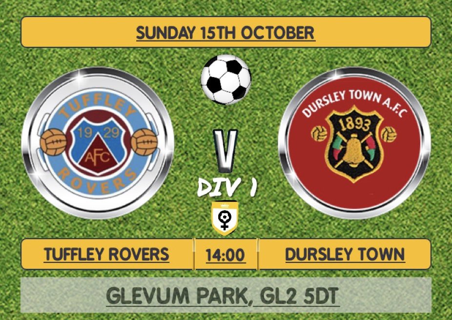 ⚽️ This coming Sunday we make the short trip up the A38 to Glevum Park to take on Tuffley Rovers after a week off. ⚽️
All support welcome