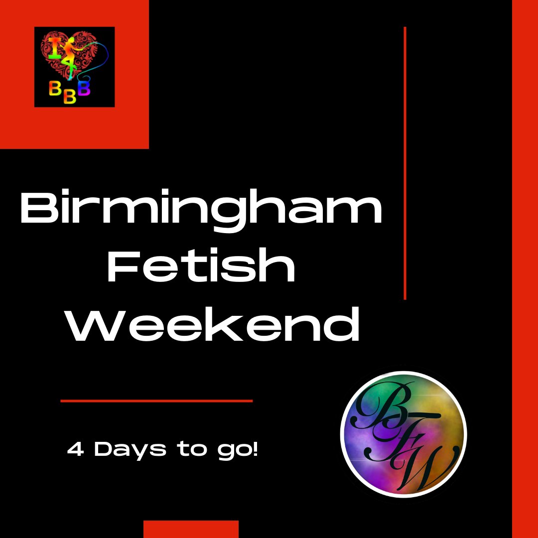 WANT TO BE PART OF BFW? FRIDAY NIGHT TICKETS AVAILABLE birminghamfetishweekend.com/tickets DON'T FORGET ITS BBB SUNDAY TO! fetlife.com/events/1325390 fetlife.com/events/1325391 @MissJules17 @Wombat116 @LatexfashionTV @kinkfocusphotos @rouge_sovereign @RonelleChambers @Miss_Tara_Red