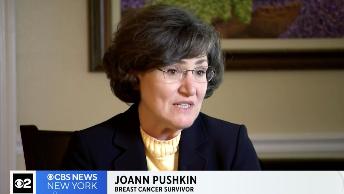"Mammography alone is not adequate screening for women with dense breasts" says ACS' <a href="/billdahutmd/">Bill Dahut, MD</a>. I joined in <a href="/CBSNews/">CBS News</a> piece sharing my story, the fight for "density" inform and info on supplemental screening to Find It Early: cbsnews.com/newyork/live/v…