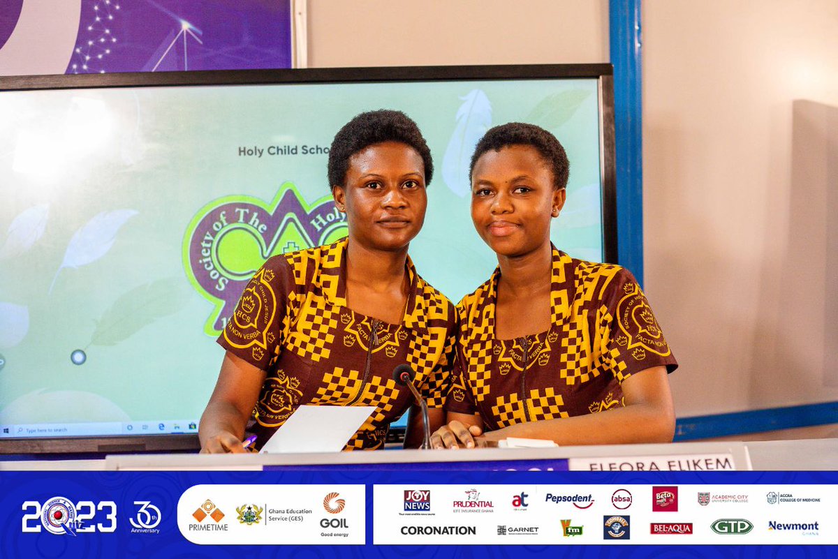 unitimesghana's tweet photo. Contest 6 features:
Assin State College
Achimota School
Holy Child School
📸 @NSMQGhana
#NSMQ2023 #NSMQ30 #KNUSTNewsFile #OneEighth https://t.co/lnPSO6843M