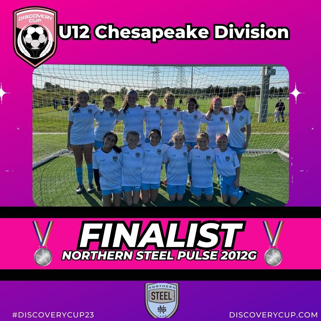 🚨U12 #DiscoveryCup23 Chesapeake Division Update 🚨 Congratulations to @potomacsoccer 🥇and @northernsteelsoccer 🥈on a great tournament! #potomacsoccer #northernsteelsoccer