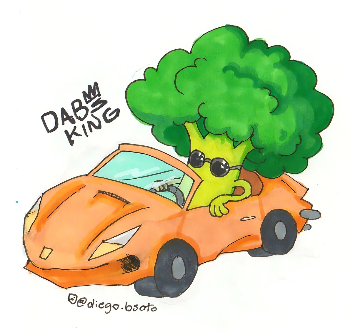 DabSoulKing's tweet photo. Hoy en #dibujosrandom tenemos un brócoli manejando un deportivo naranja
#dibujo #draw #drawingsketch #art #arte #sketch #lineart #artist #artistsinx #artista #artgallery #characterdrawing #cartoon #cartoonart #caricature #caricatura #illustration #ilustracion #myart #dabking https://t.co/3lB9qeOTy9