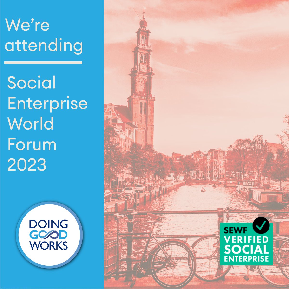 Big news! This week we're heading to Amsterdam for the Social Enterprise World Forum! 🌏
As a passionate Social Enterprise, we can't wait to be a part of the world's most impactful social enterprise conversation and forge game-changing connections.
Let's do good together!
#SEWF23