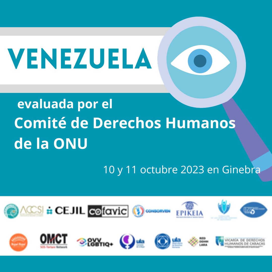 ACCSI_VIHSIDA's tweet photo. Conoce el Informe Alternativo sobre desprotección de derechos humanos en #Venezuela 2015-2023, elaborado por varias ONG de DDHH, entre ellas ACCSI, que será presentado ante el Comité de DDHH de ONU los días 10 y 11 octubre, en https://t.co/zOodyDtfX6
#ONGAlertamosONU https://t.co/fzw3yzKYTu