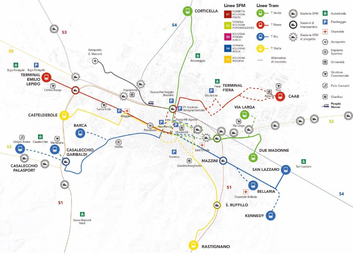 Ecco qui la mappa del tram di Bologna! In attesa del suo completamento potete osservare vari cantieri in giro insieme ai nostri amici Umarell!