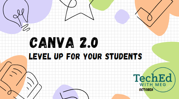 creativemayes's tweet photo. October PD sessions are off to a great start. Canva was so popular last month that the teachers wanted more. We are leveling up for our students this month! #TechEdwithMeg https://t.co/b78cW5lPA3