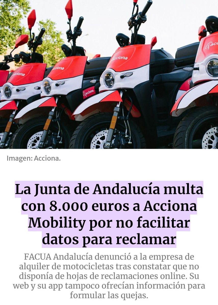 RubenLabio's tweet photo. @ACCIONA @AccionaMoto a ver si me explico: Q no estoy conforme con el servicio! Q exijo q se me devuelva el dinero de la suscripción! Q estoy pagando un dinero mensual y estoy volviendo ahora mismo a casa en un autobús! Y sobre todo: Q en Andalucía ya habéis sido multados! https://t.co/bXHd0u1lN9