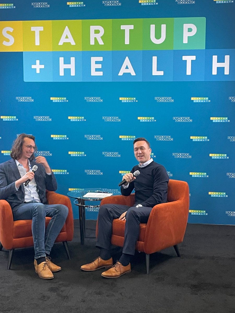#HealthTransformer @chrisdansereau of <a href="/perceiv_ai/">Perceiv AI</a> joined us in the #StartUpHealth Studio @ #HLTH203 to talk about how his company optimizes &amp; de-risks clinical trials for degenerative brain disorders, as well as empowers earlier patient diagnoses &amp; interventions in the clinic.