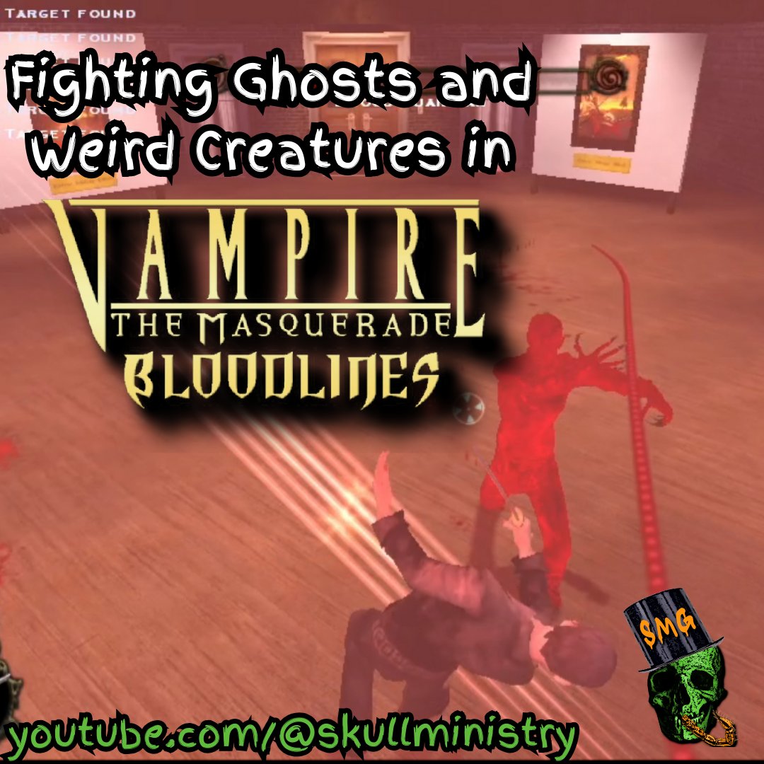 SkullMinistry's tweet photo. ‘Fighting Ghosts and Weird Creatures in Vampire the Masquerade Bloodlines’ watch now on the Skull Ministry Gaming channel: https://t.co/veY42hgyov 

#VampireTheMasqueradeBloodlines #VampireTheMasquerade #VampireBloodlines #Bloodlines #VTMB #VTM https://t.co/OvmSthXhvj