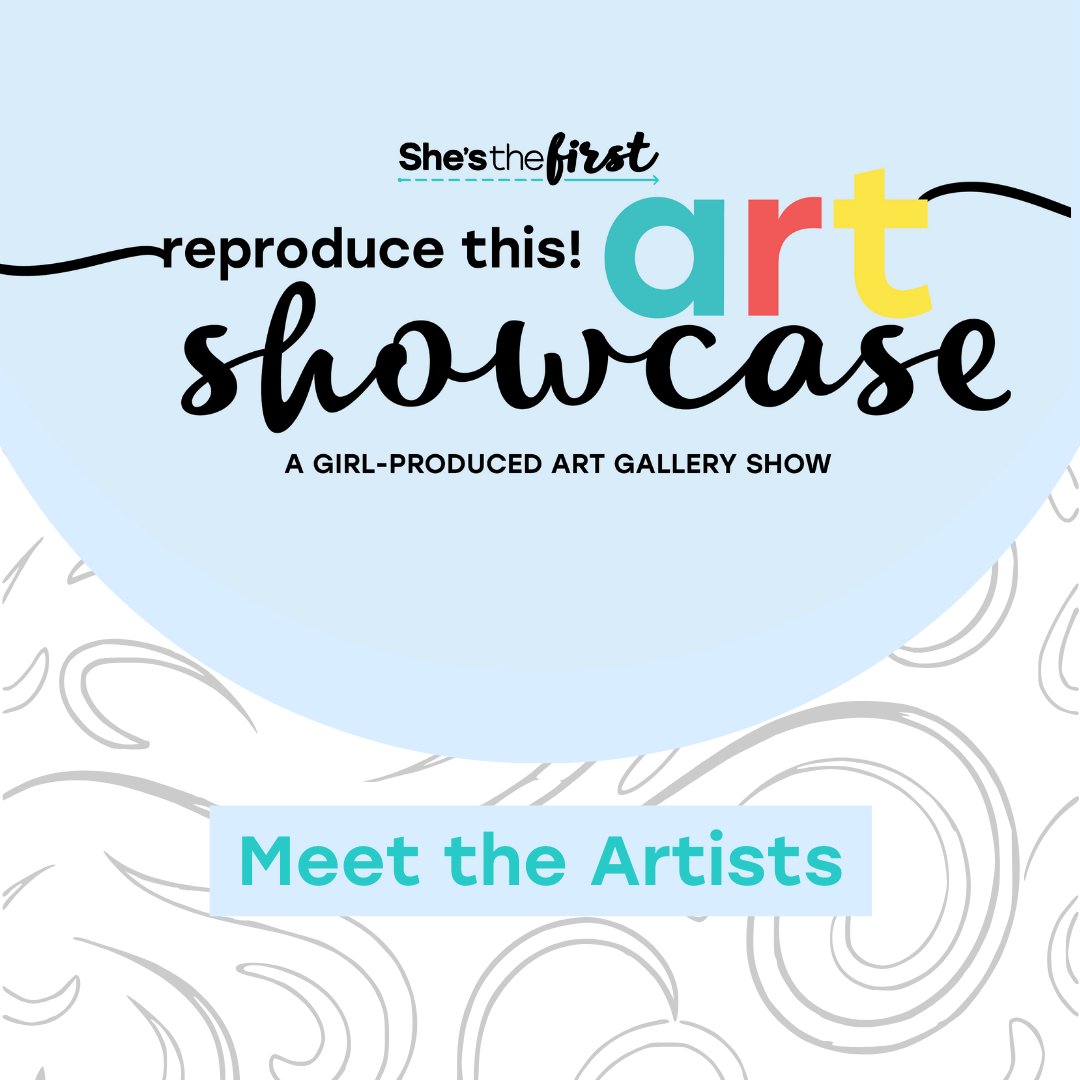 shesthefirst's tweet photo. 🎨 EXCLUSIVE FIRST LOOK! We're excited to introduce you to two amazing artists from our girl-produced art gallery show, #ReproduceThis! https://t.co/iTOixtoO5J