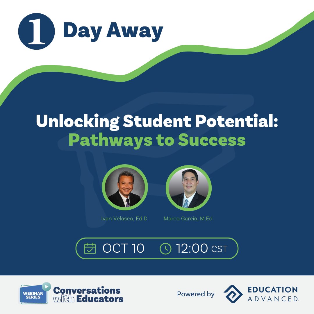 EdAdvanced's tweet photo. 🌟 It's not too late to register for our live webinar happening TOMORROW!

Register now and get ready to be inspired, equipped, and filled with fresh ideas to ignite your students' potential.🚀

https://t.co/Rny4CCHs1Q

#SchoolCounselors #EdLeaders #SatChat #SuptChat #TxEd https://t.co/pzNkh42HM8