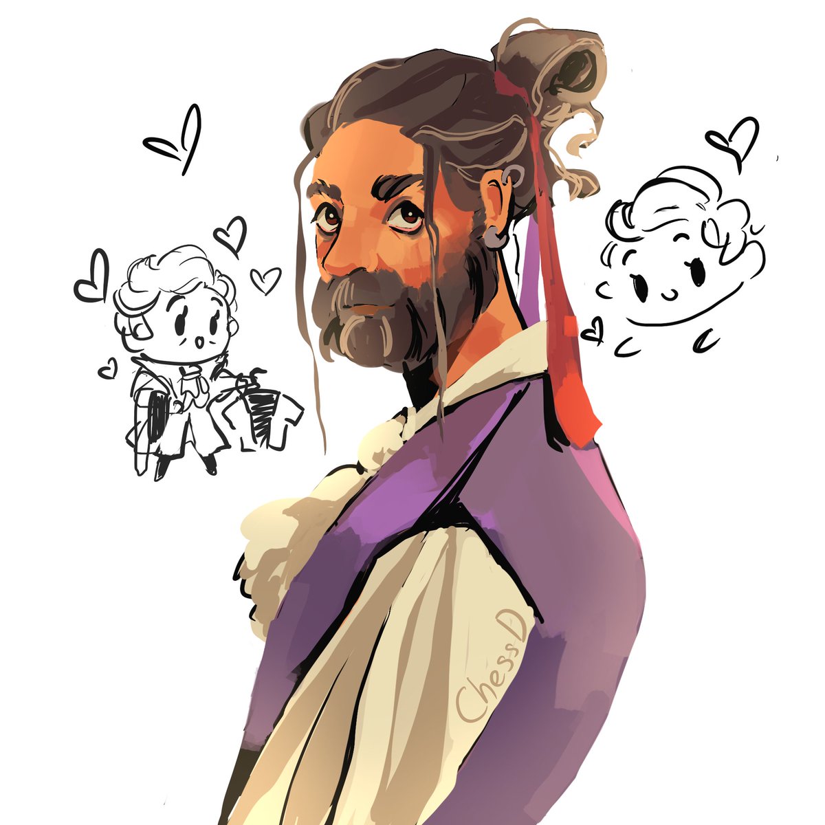 ChessDivaa's tweet photo. this is just a silly sketch of my love for Ed  STEDE CAN FIX HIM I BELIEVE

#OurFlagMeansDeathS2  #EDWARDTEACH https://t.co/Dvez22QkQI