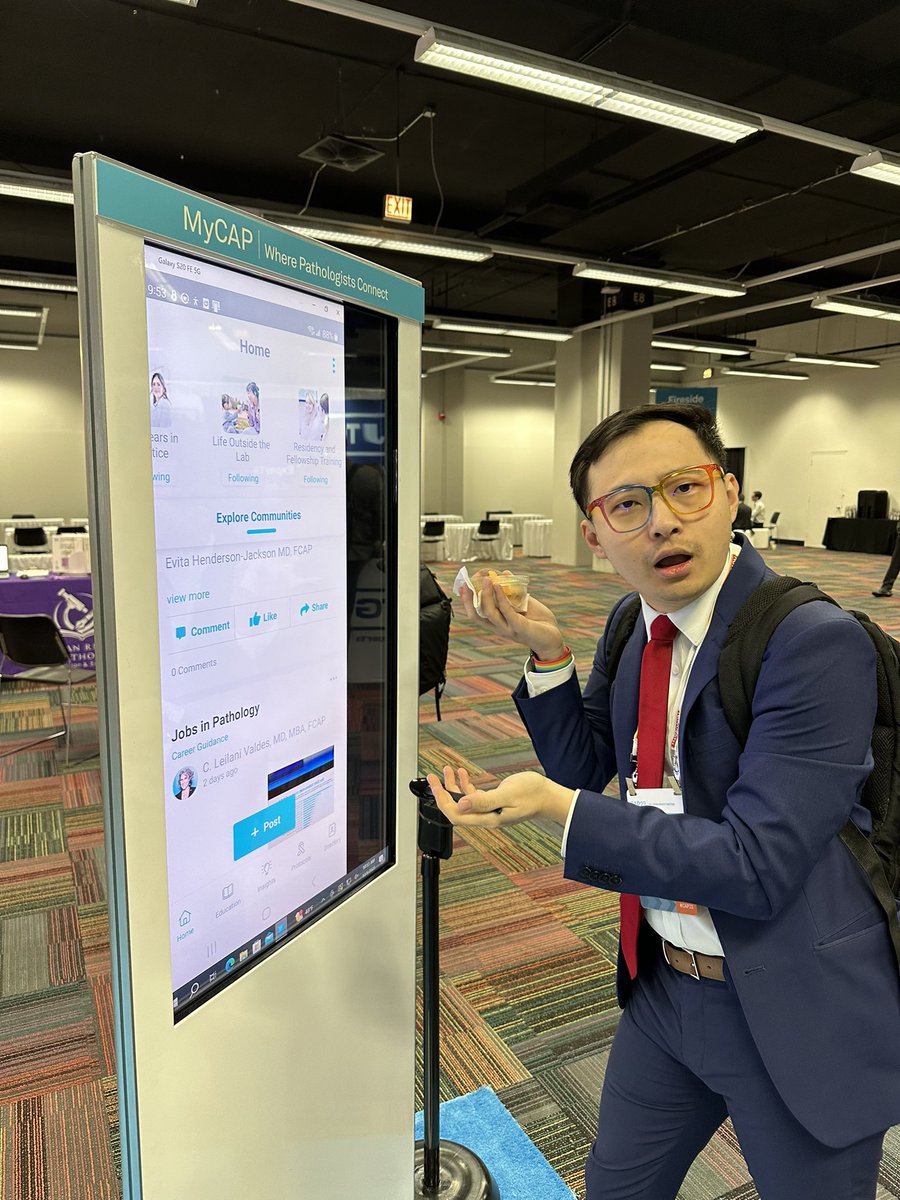 Mattcrophage's tweet photo. Hey #CAP23! Want free ice cream? Have you downloaded the MyCAP app from @Pathologists? Come to the CAP Booth at the exhibit hall and show the staff your participation the communities, and enjoy the goodies! #CAPnow https://t.co/CR9xT8AnWA