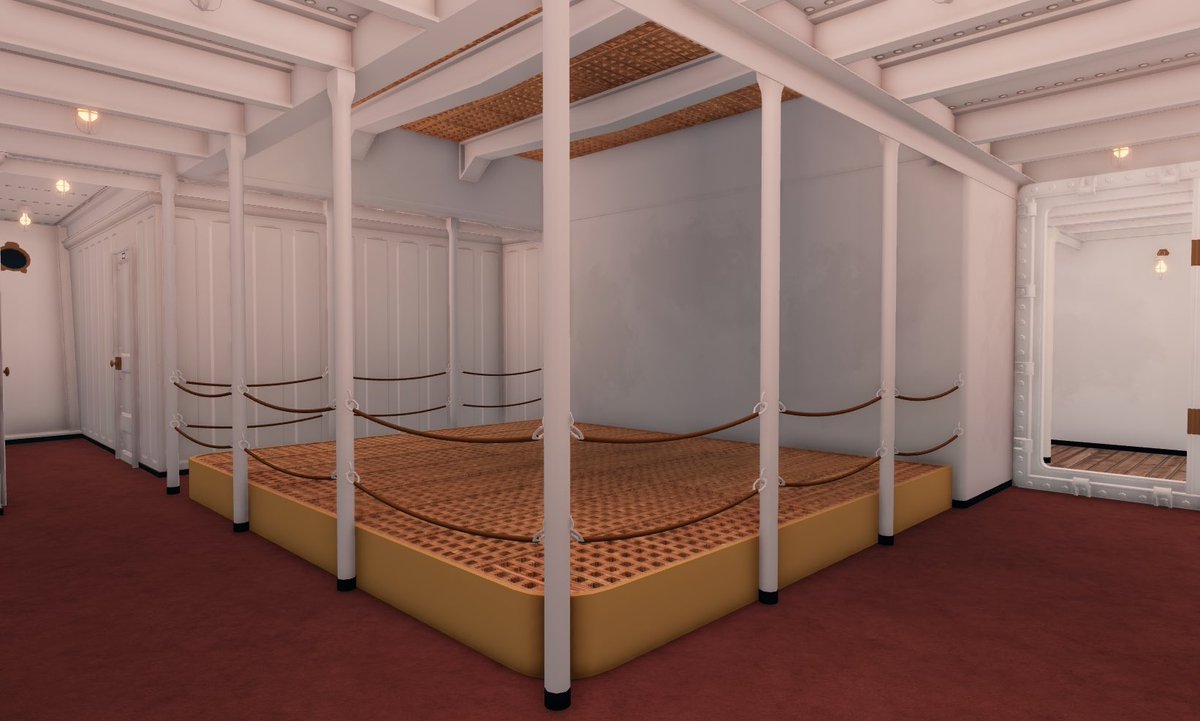 VGSG_RBLX's tweet photo. 🕰️ “Tell us of the accommodations in steerage. I hear they're quite good on this ship.”

❗️ Brief looks into the Carpathia's upcoming third class overhaul- not a single area below deck will be left untouched!

#Roblox #RobloxDev https://t.co/inEtxNQjQ3