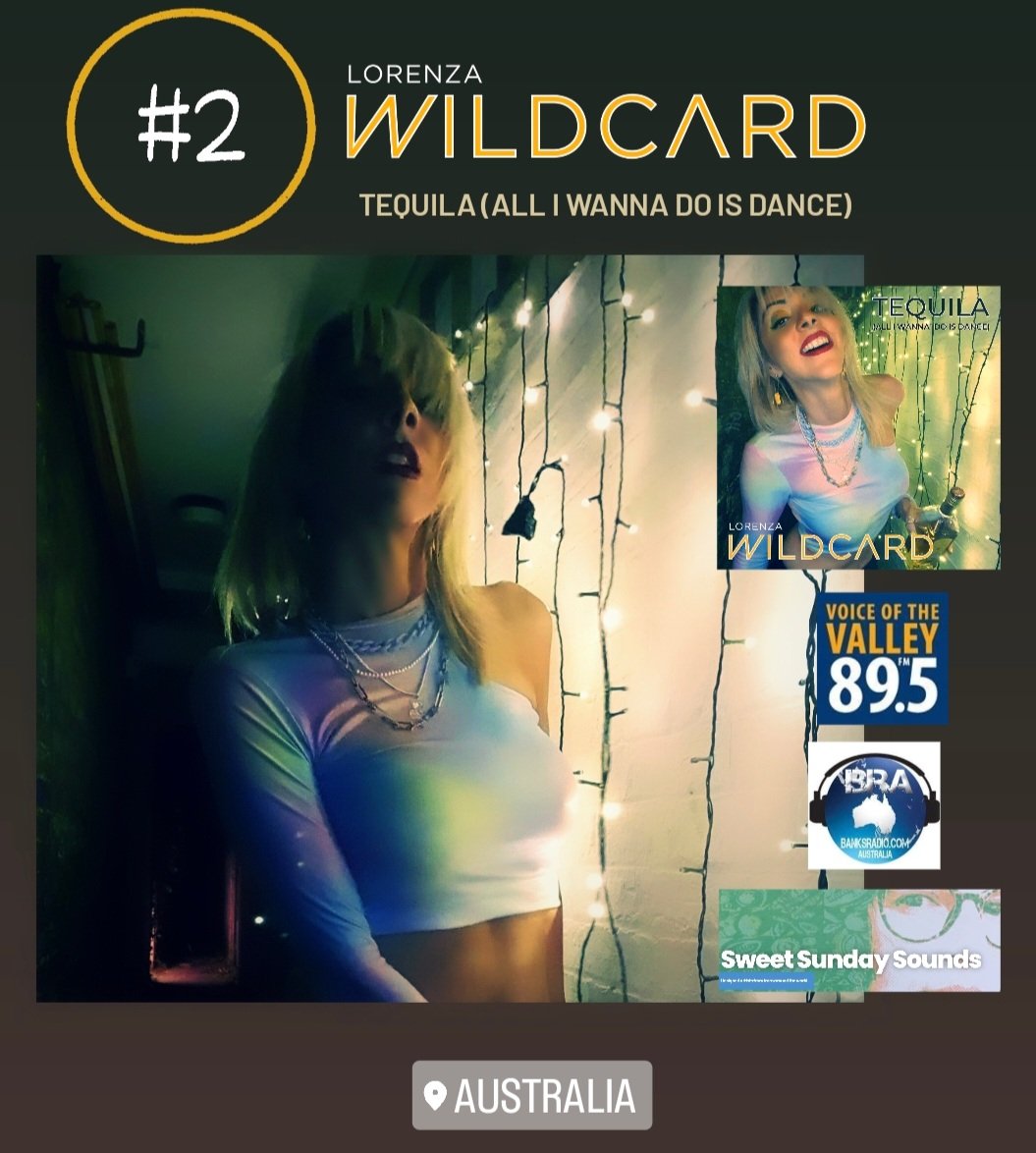Lorenza Wildcard (@lorenzawildcard) on Twitter photo Banks Music Promotion Isaac Banks
Daily Top 10 tracks
in conjunction with <a href="/BanksRadioAU/">Banks Radio AU</a>, <a href="/SweetSundaySou1/">Sweet Sunday Sounds</a> & <a href="/ValleyFM/">Valley FM 89.5</a> (Australia) (02 Oct).
#2 <a href="/LorenzaWildcard/">Lorenza Wildcard</a> with "Tequila (all I wanna do is dance)"
Stream "Tequila (all I wanna do is dance)":
spotify.link/ZISIpEUKCDb
#newmusic Banks Music Promotion Isaac Banks
Daily Top 10 tracks
in conjunction with <a href="/BanksRadioAU/">Banks Radio AU</a>, <a href="/SweetSundaySou1/">Sweet Sunday Sounds</a> & <a href="/ValleyFM/">Valley FM 89.5</a> (Australia) (02 Oct).
#2 <a href="/LorenzaWildcard/">Lorenza Wildcard</a> with "Tequila (all I wanna do is dance)"
Stream "Tequila (all I wanna do is dance)":
spotify.link/ZISIpEUKCDb
#newmusic