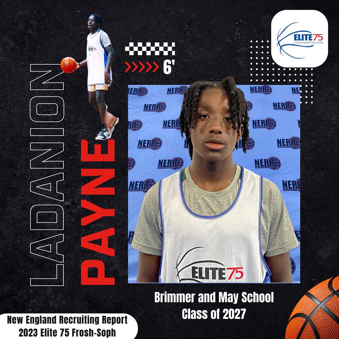 New England Recruiting Report NERRHoops (@nerrhoops) on Twitter photo Incoming <a href="/brimmerathletic/">Brimmer Athletics</a> 2027 guard Ladanion Payne is a name to know. Payne brings a shifty handle, lightning quick first step with the ball and a knack for getting others involved with his passing. We will be tracking his progression under coach Tom Nelson for the foreseeable Incoming <a href="/brimmerathletic/">Brimmer Athletics</a> 2027 guard Ladanion Payne is a name to know. Payne brings a shifty handle, lightning quick first step with the ball and a knack for getting others involved with his passing. We will be tracking his progression under coach Tom Nelson for the foreseeable