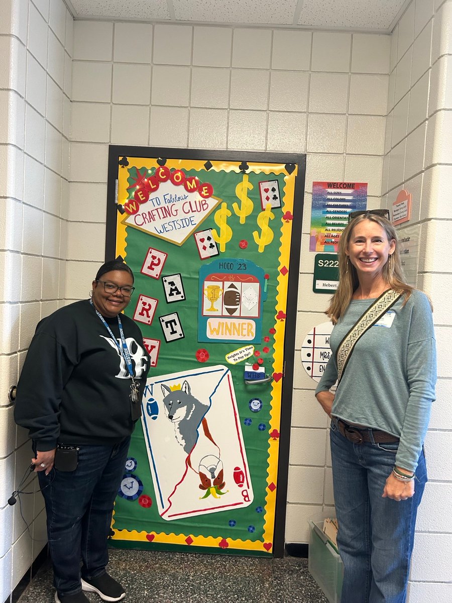 J_TellezJack's tweet image. Congratulations to our @WestsideHigh HOCO Door Contest winners! Way to show that #WestsidePride!
🎰🐺🎲

🌟 1st Place: National Art Honor Society
🌟 2nd Place: Crafting Club
🌟 3rd Place: STUCO